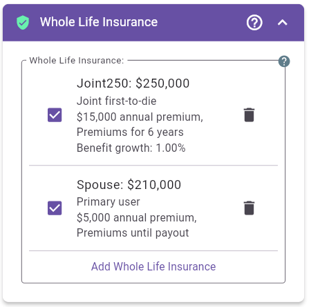 Whole Life Insurance Panel