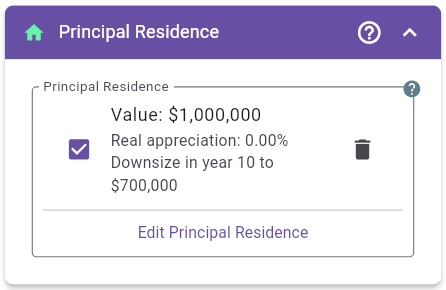 Principal Residence Panel
