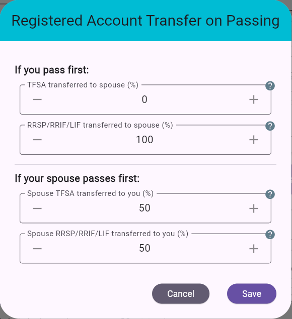 Registered Account Transfers On Passing